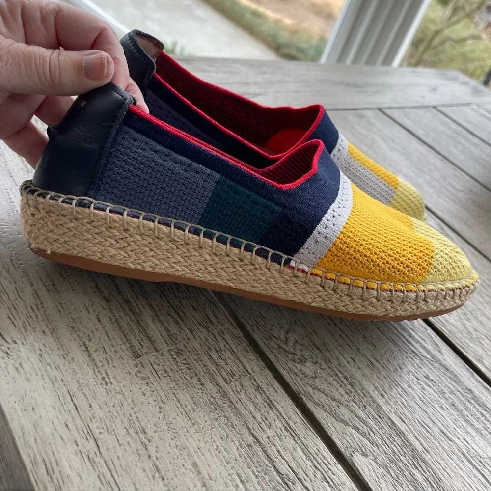Cole Haan Cloudfeel Multicolored Stretch Knit Espadrilles Womens Size 8 - Picture 6 of 9